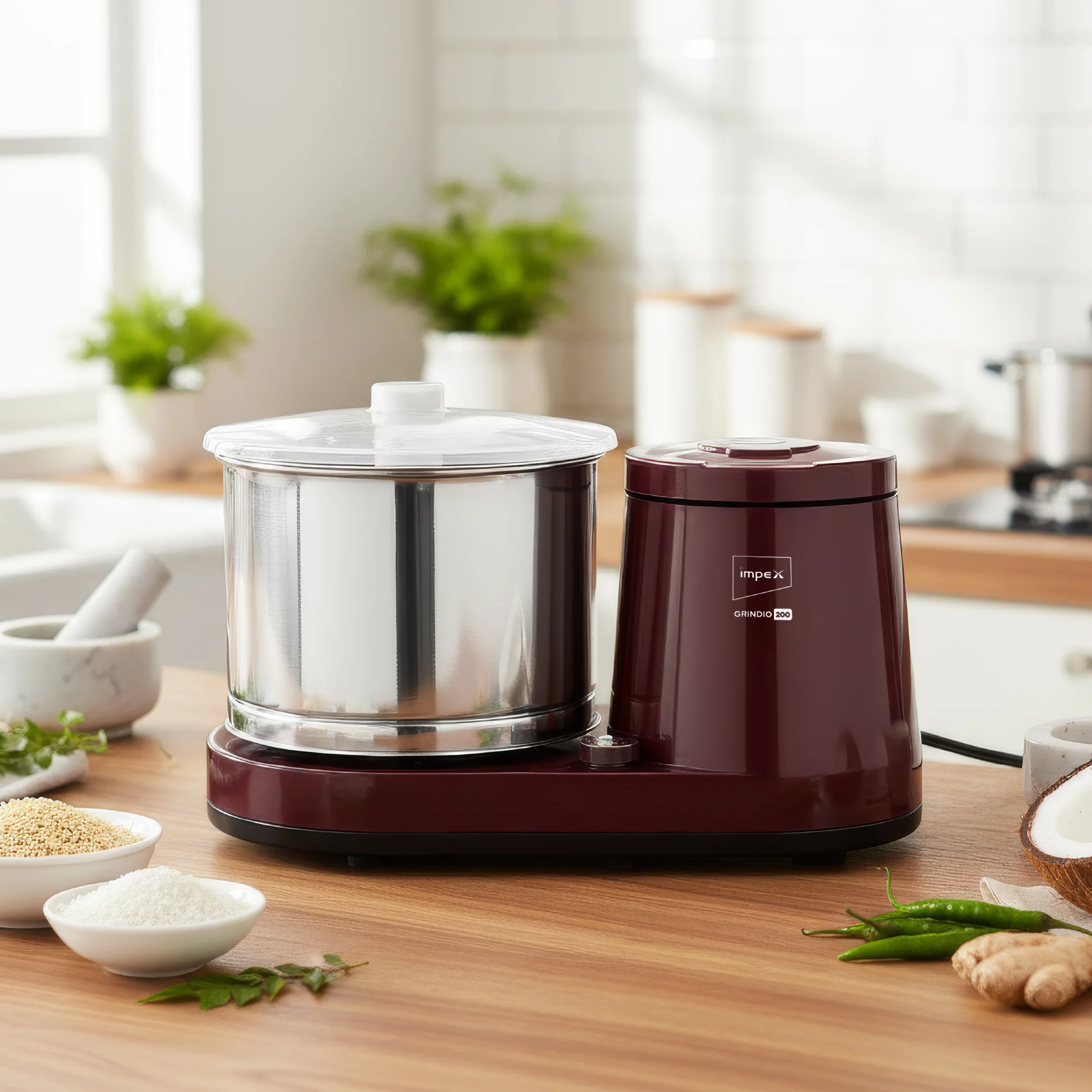 2L Wet Grinder + 36cm Tawa + 24cm Royal Granite Frypan - Image 2