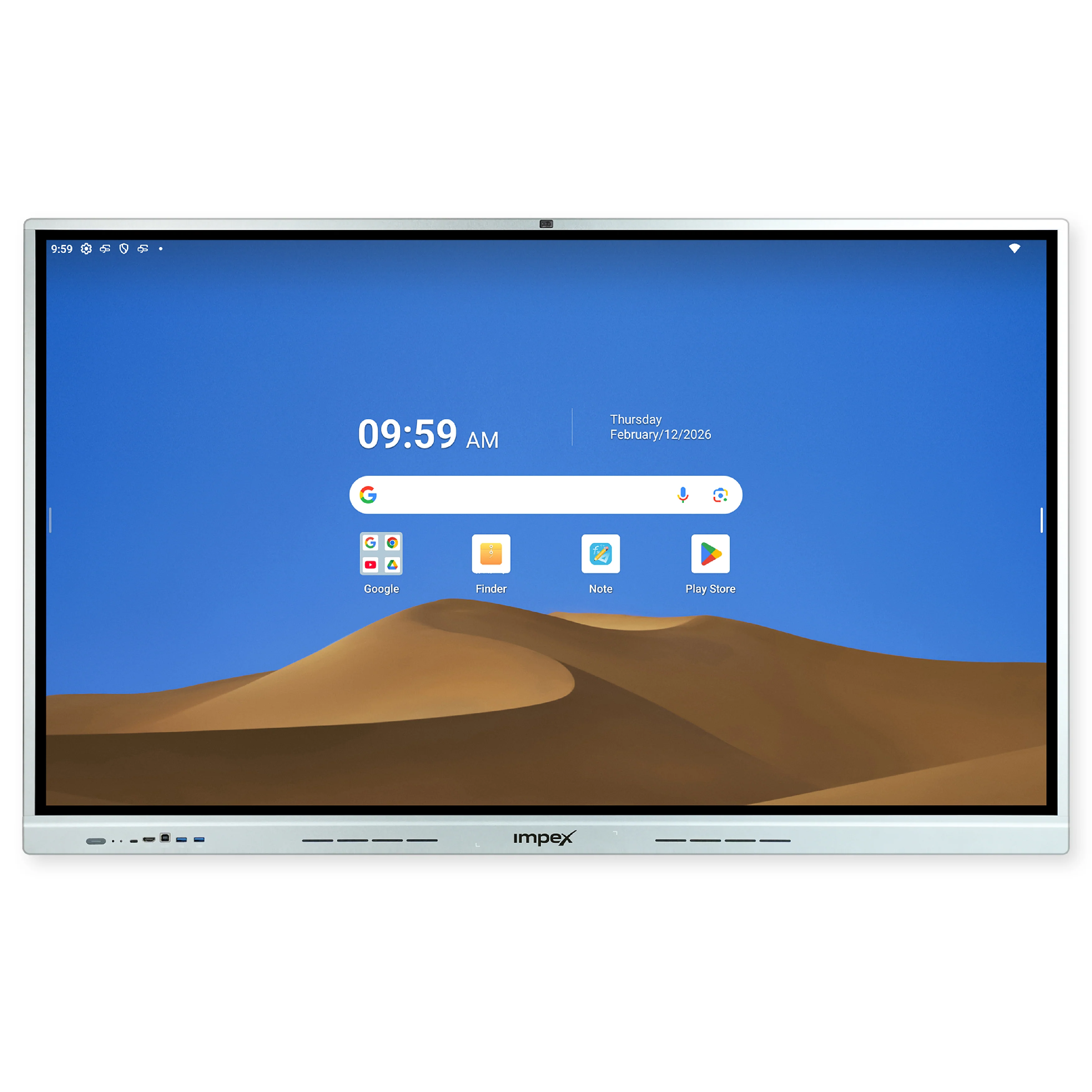 IMPEX xMeet AI 65ā Interactive Flat Panel Display | 4K UHD | Android 14 (EDLA Certified) | 20/40 Multi-Touch | 48MP Camera | 8-Mic Array | AI Whiteboard - Image 14