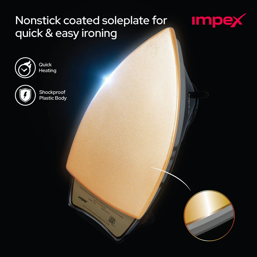 IMPEX Heavyweight Electric Iron Box (Big B) | 6 heating modes | Quick Heating | - Image 3