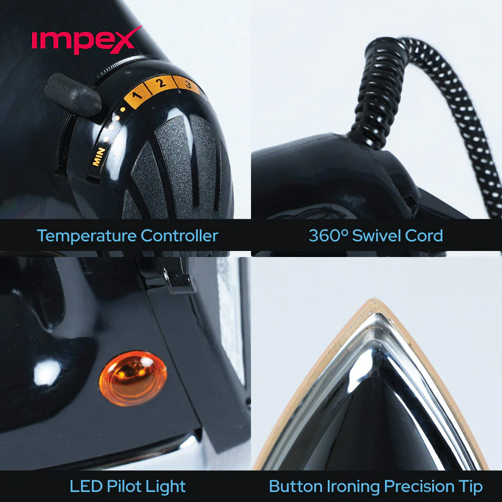IMPEX Heavyweight Electric Iron Box (Big B) | 6 heating modes | Quick Heating | - Image 4