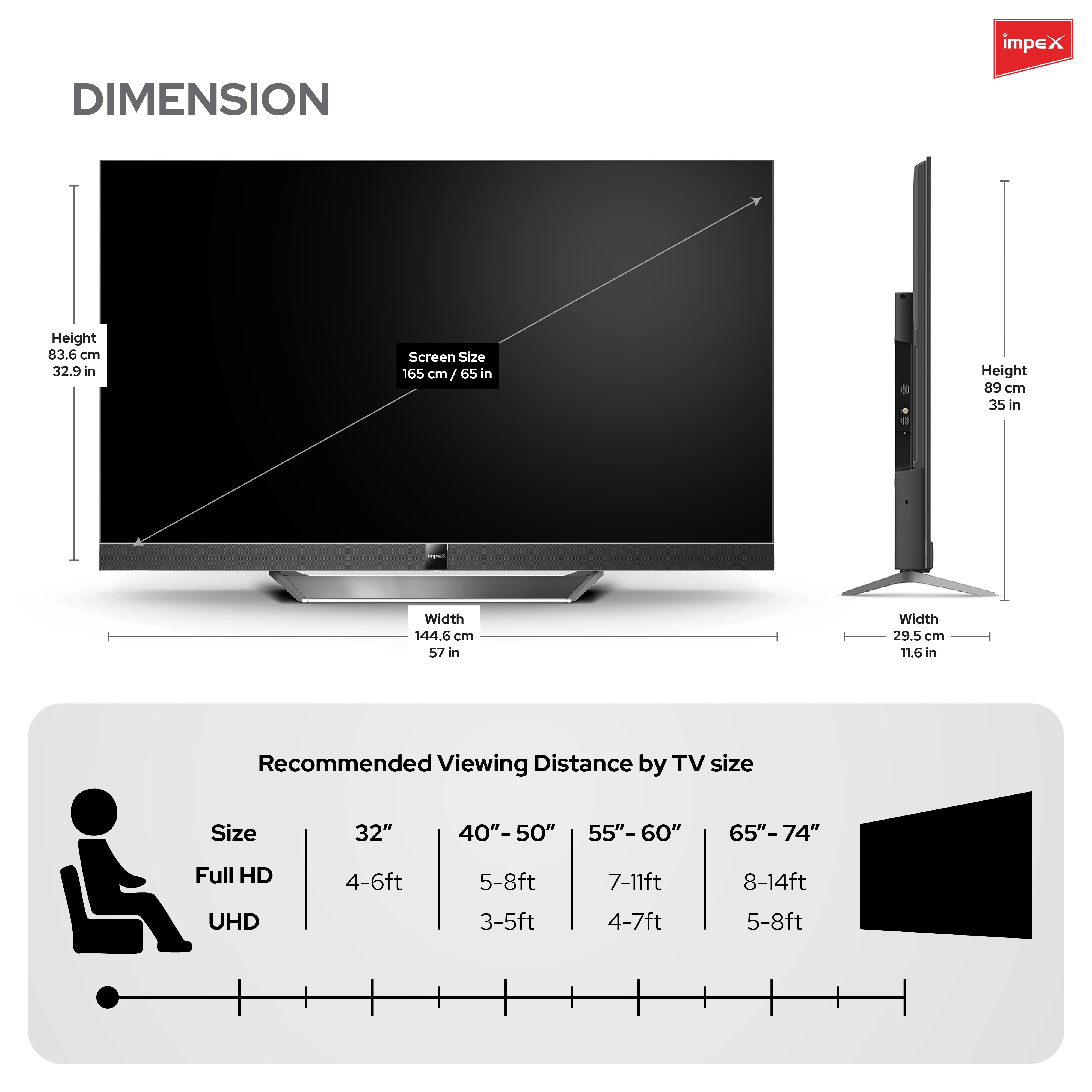 Impex evoQ 65S4MLC2 164 cm (65 inch) Ultra HD (4K) LED Google TV with 144Hz Refresh Rate, Dolby Vision & Atmos, 3GB RAM, and 32GB Storage - Image 13