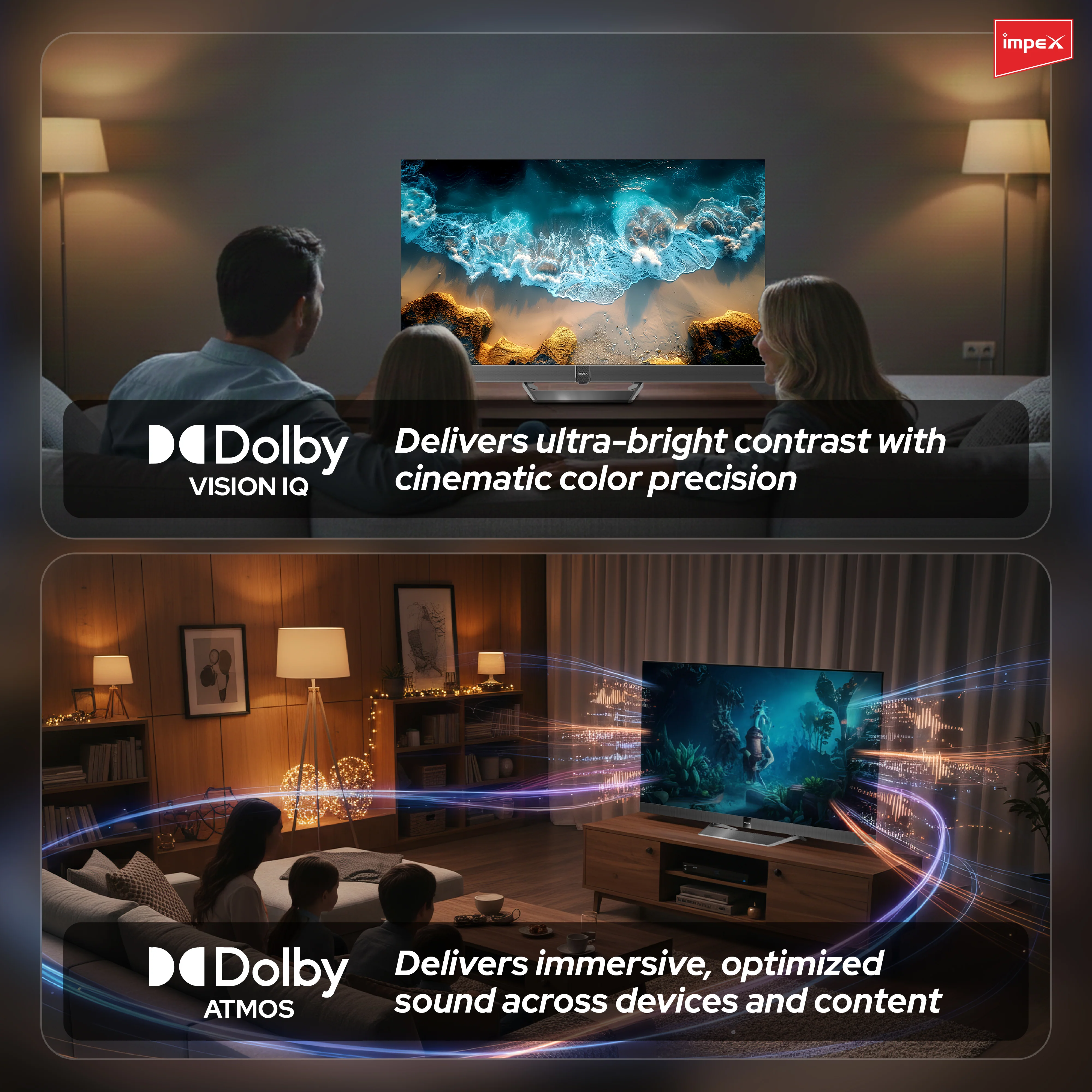 Impex evoQ 65S4MLC2 164 cm (65 inch) Ultra HD (4K) LED Google TV with 144Hz Refresh Rate, Dolby Vision & Atmos, 3GB RAM, and 32GB Storage - Image 6