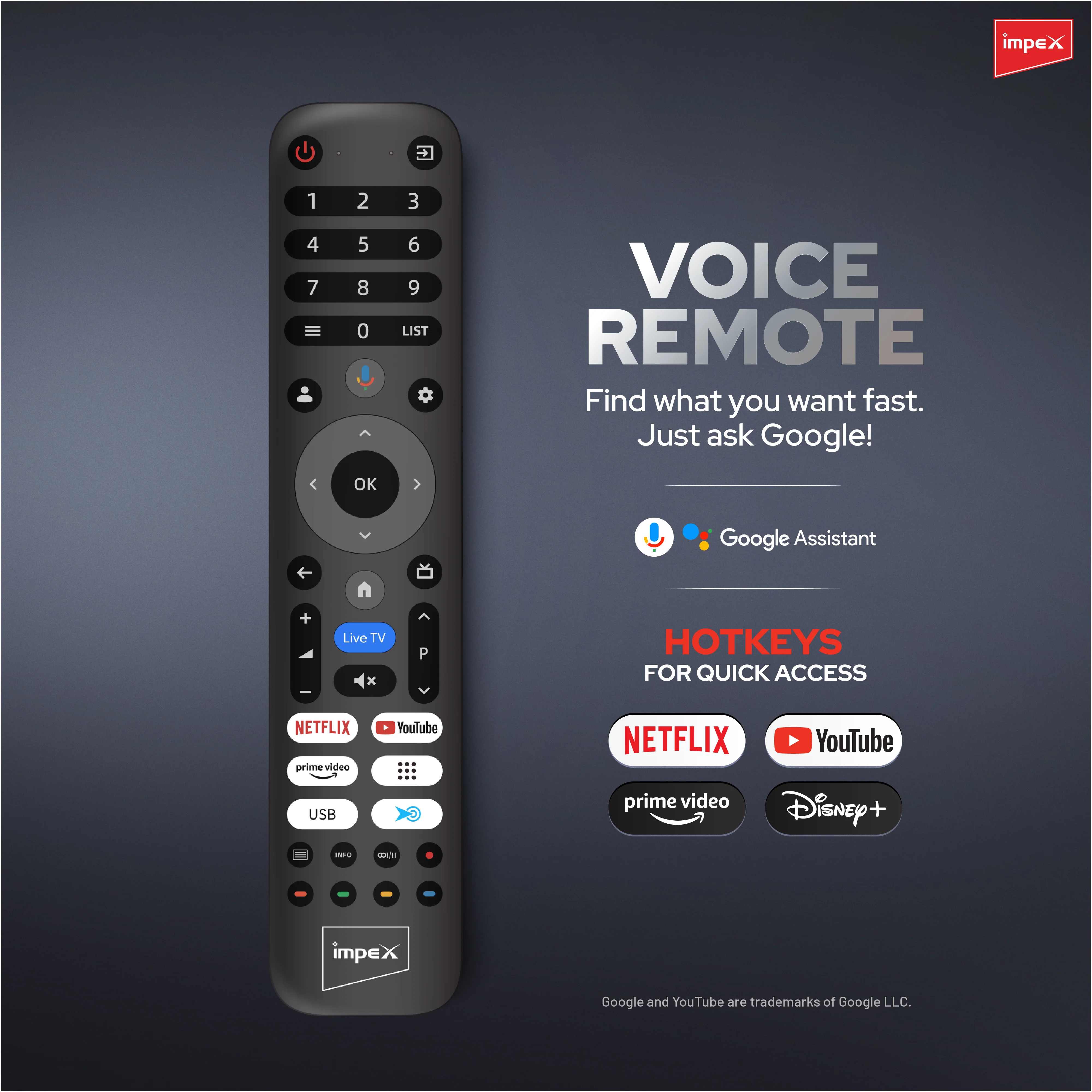 Impex evoQ 65S4MLC2 164 cm (65 inch) Ultra HD (4K) LED Google TV with 144Hz Refresh Rate, Dolby Vision & Atmos, 3GB RAM, and 32GB Storage - Image 9