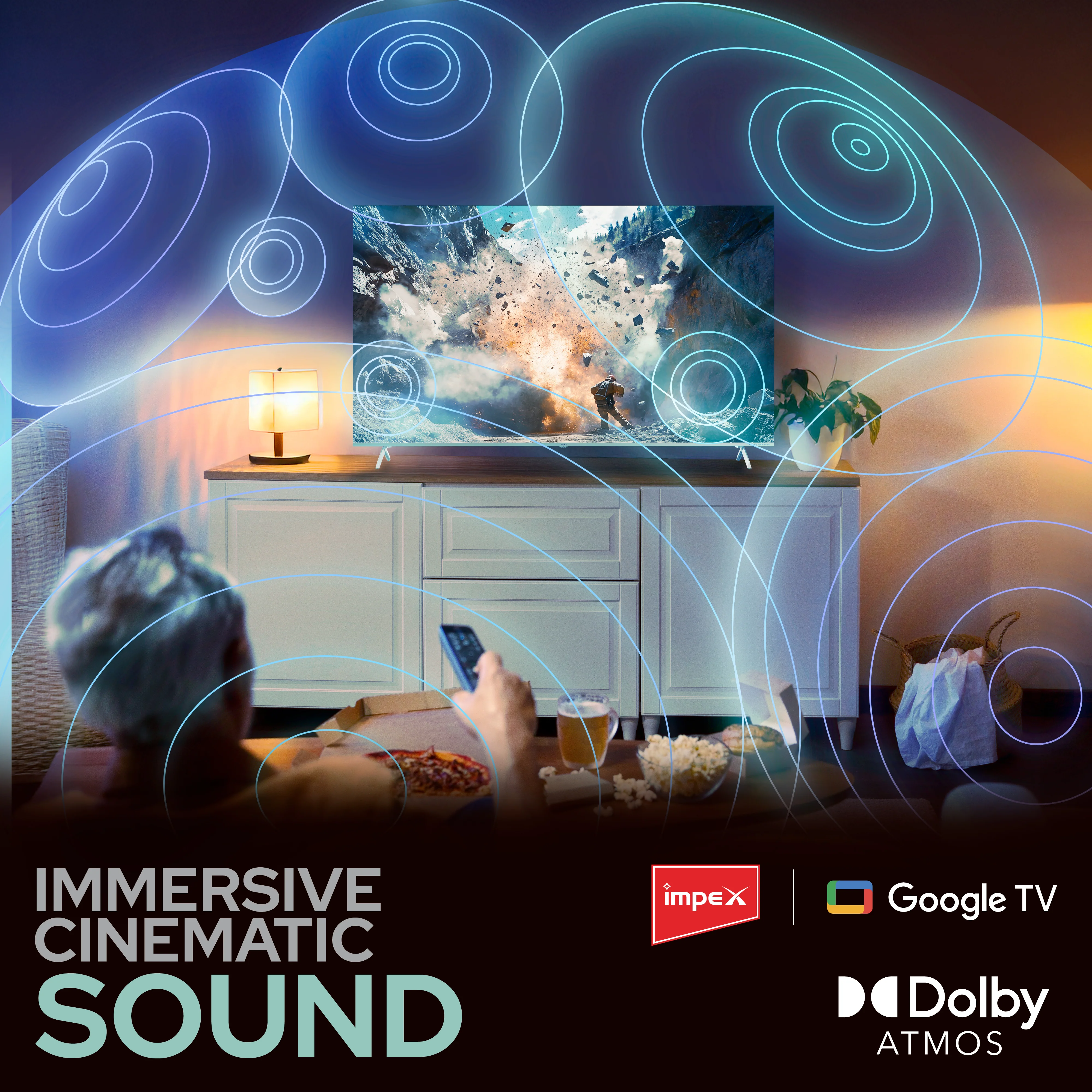 IMPEX|evoQ 75S4QLC3| 75"|4K QLED|GoogleTV|HDR10|120Hz DLG|Dolby Vision|Dolby ATMOS|ALLM|MEMC|24W SPEAKER|4 Year Warranty - Image 4