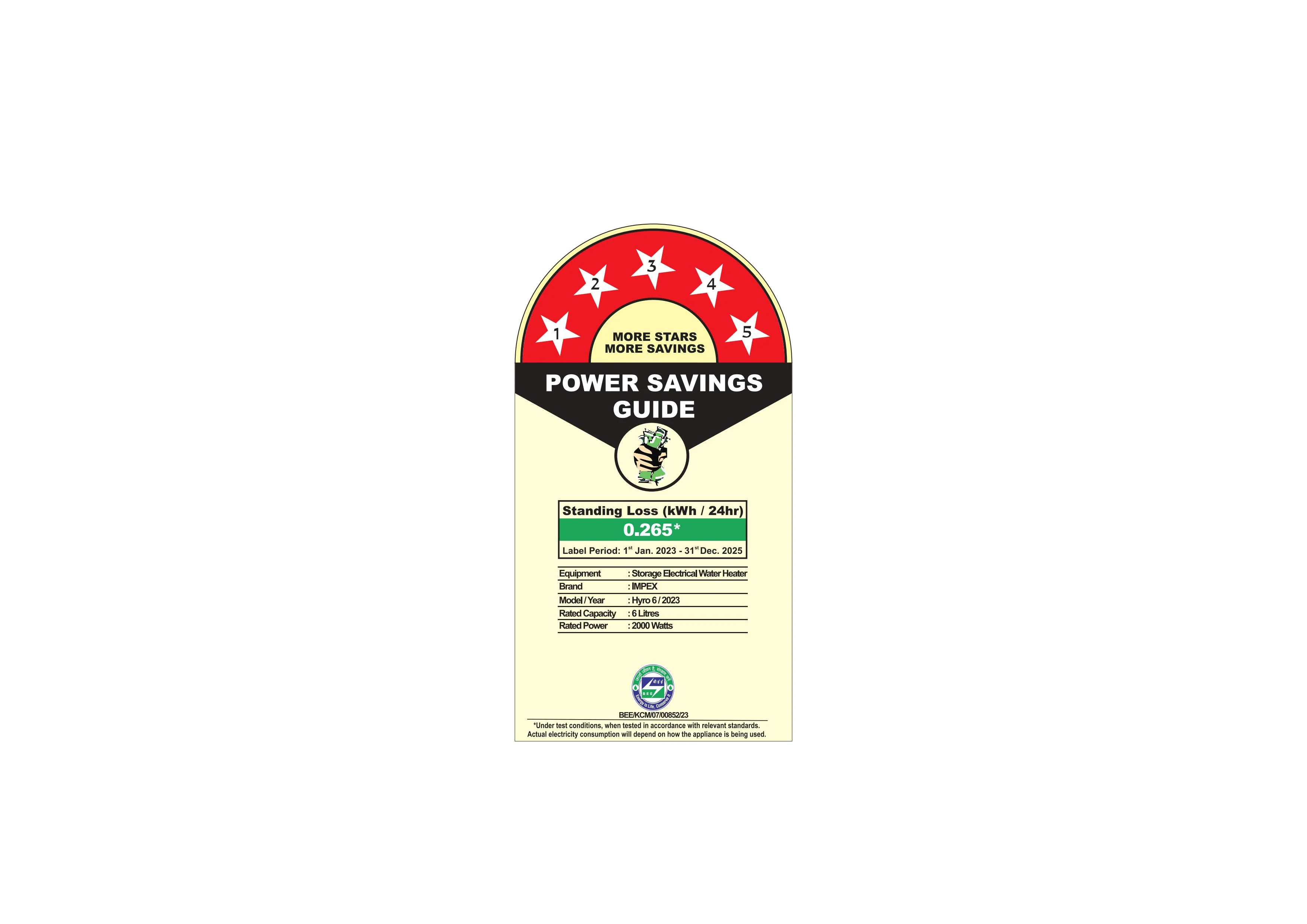 IMPEX HYRO 6 Storage Water Heater: 6L, 2000W, 8 Bar Pressure, 2-Year Warranty - Image 9