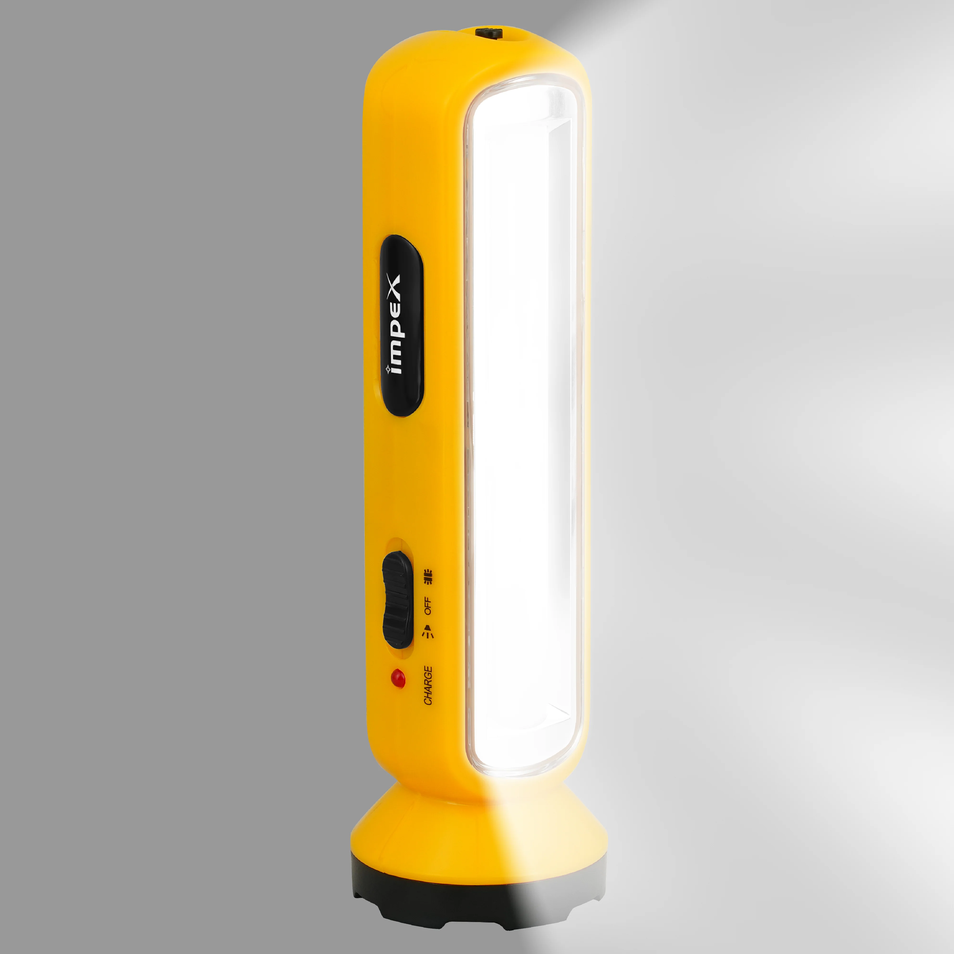 Impex LUMIN A2 Rechargeable LED Flashlight with Dual Torch & Lamp Modes and Built-in Charging Plug (Yellow) - Image 4