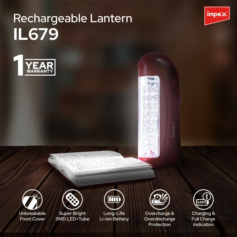 Impex LED Lantern Emergency Light, (IL 679) - Image 2