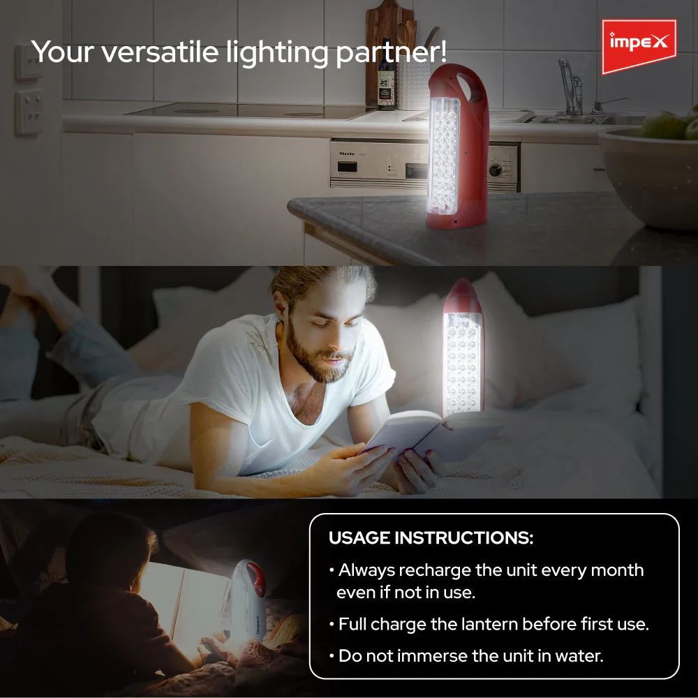 Impex LED Lantern Emergency Light, (IL 679) - Image 7