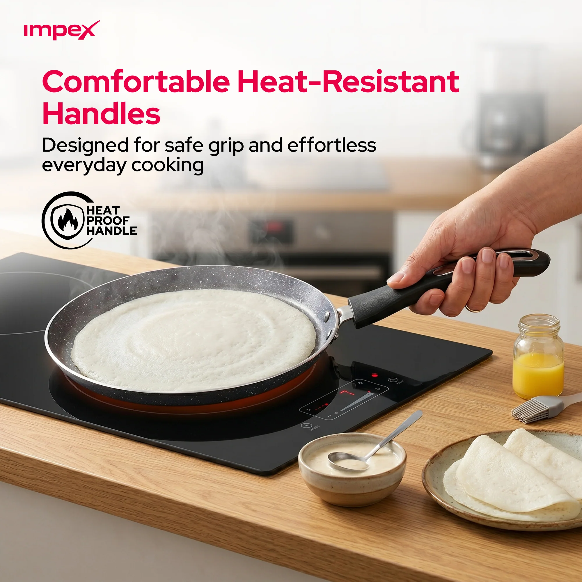 RKTF 24G 4 piece Granite Cookware Set | Non Stick | Easy Clean | Gas & Induction Compatible - Image 7