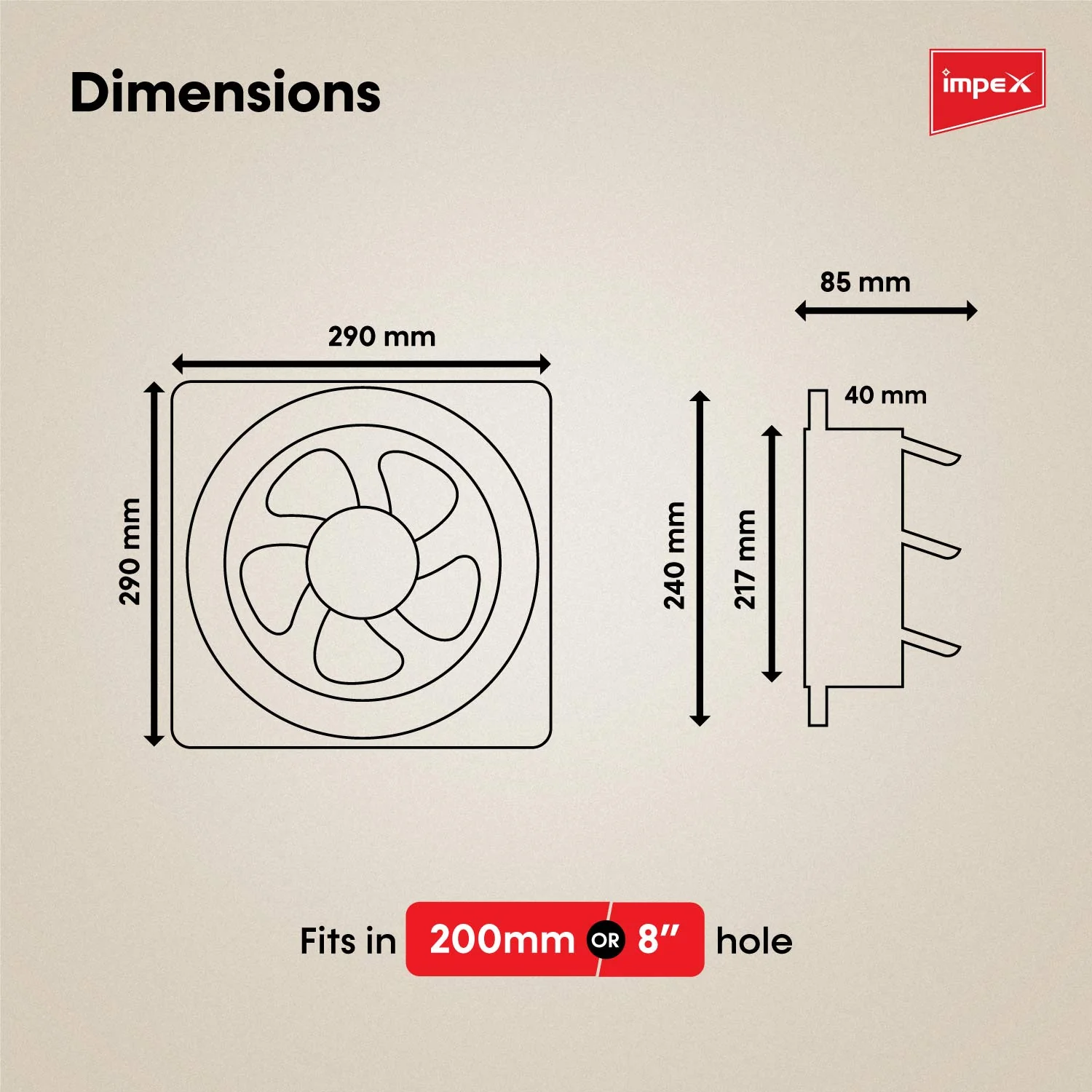 IMPEX Electric Axial Fan (Swach Air 200) - Image 4