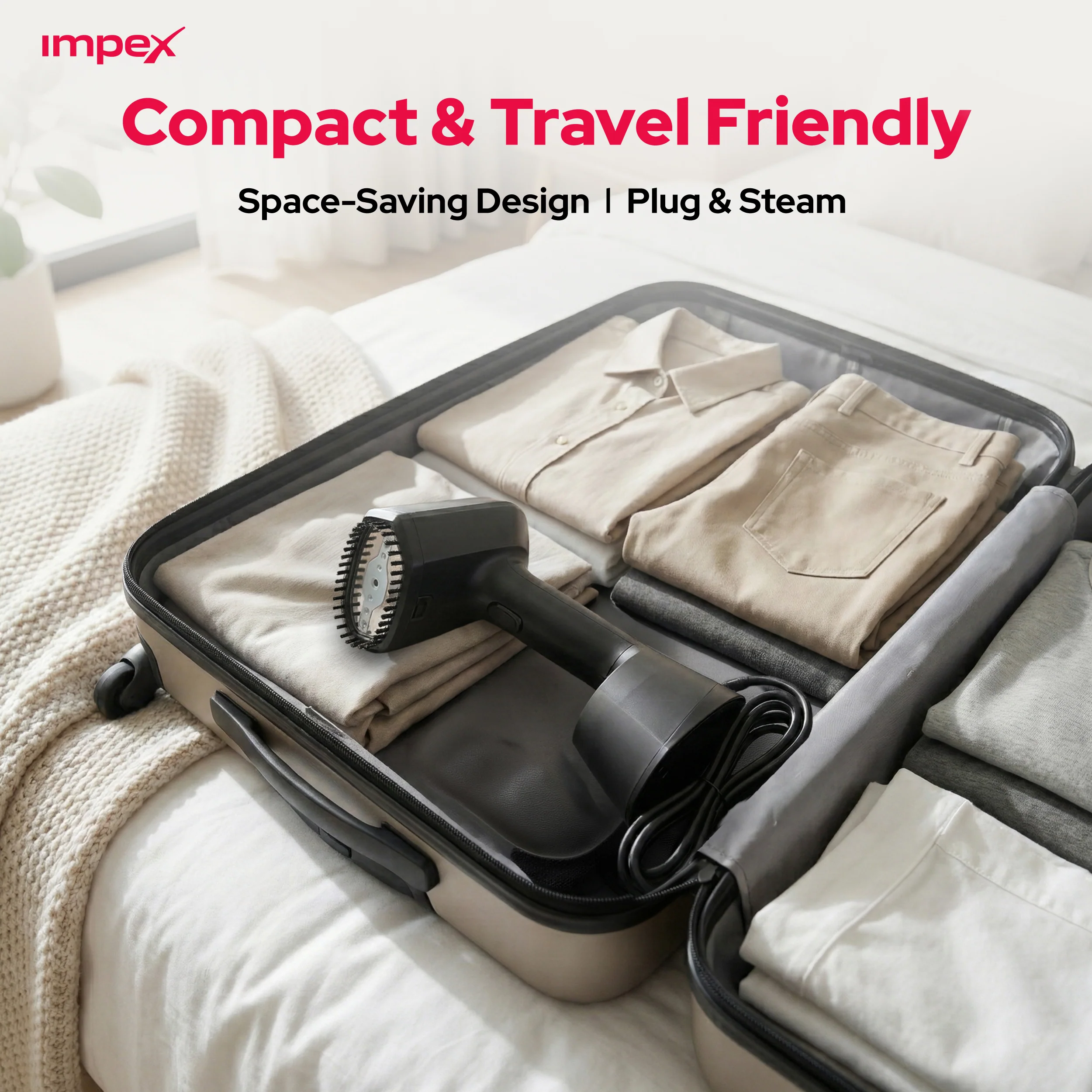 Turbo Steam Lite Garment Steamer | ABS Body | Quick Steam - Image 3