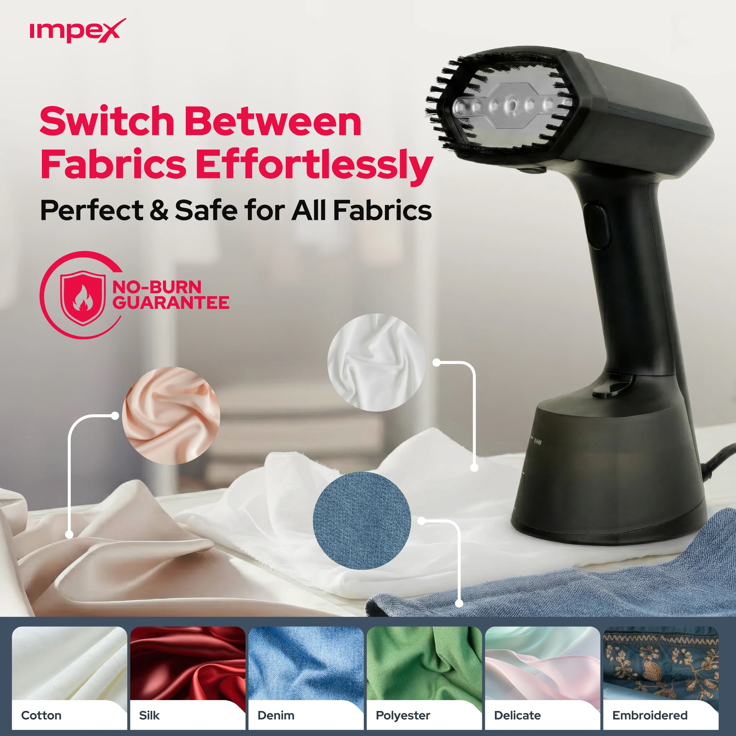 Turbo Steam Lite Garment Steamer | ABS Body | Quick Steam - Image 7
