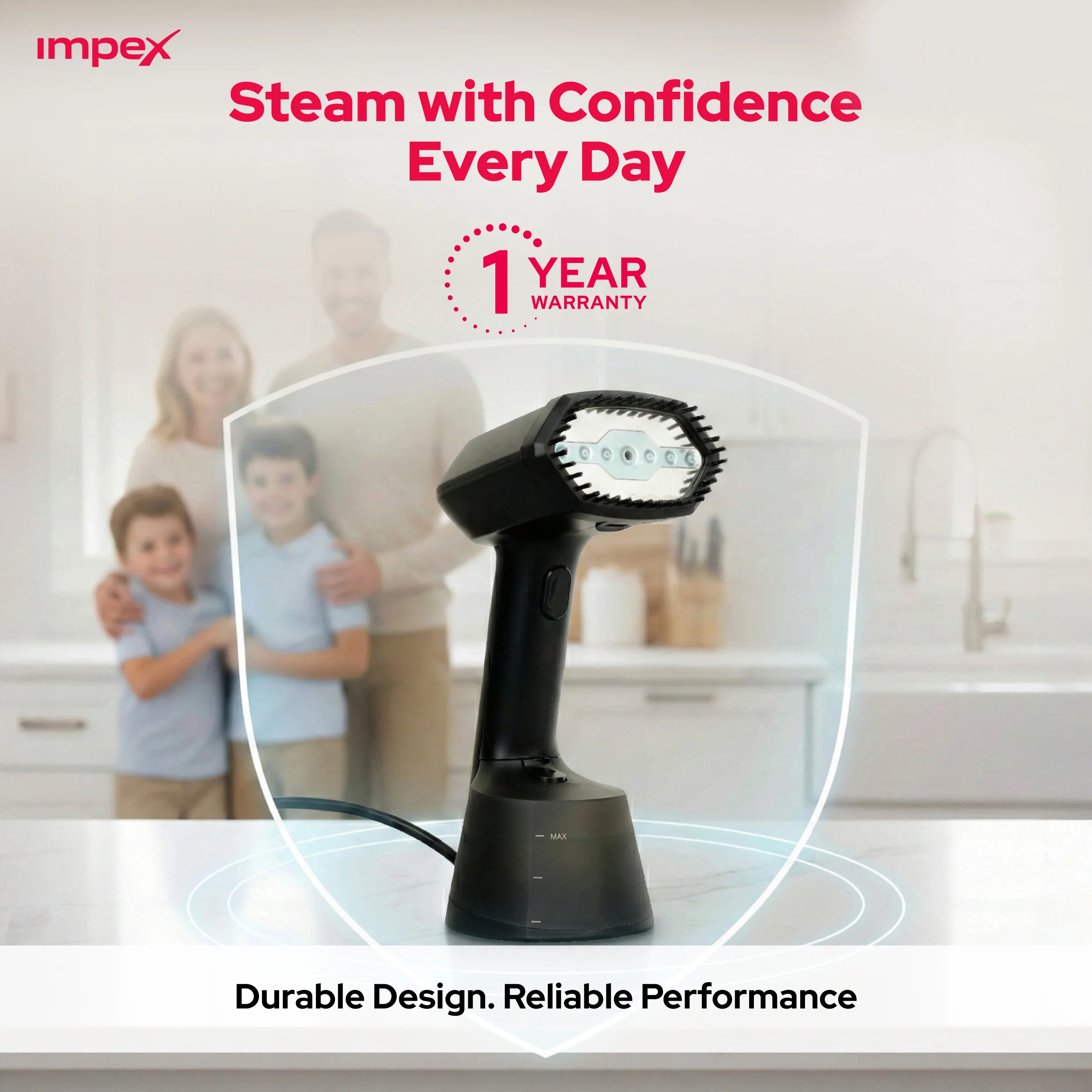 Turbo Steam Lite Garment Steamer | ABS Body | Quick Steam - Image 9