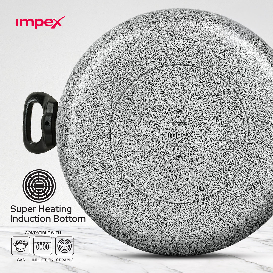 Trucera 8L Ceramic Biriyani Pot With Glass Lid (Grey) | Induction & Non-Stick | 2 Year Warranty - Image 6